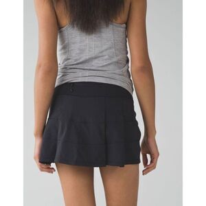 LULULEMON ATHLETICA Pace Rival Skirt In Black Size 10